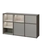 ERE D1844 L dolní modul, 2-dveřová/nika, 1000x1800x400, levý, metalická